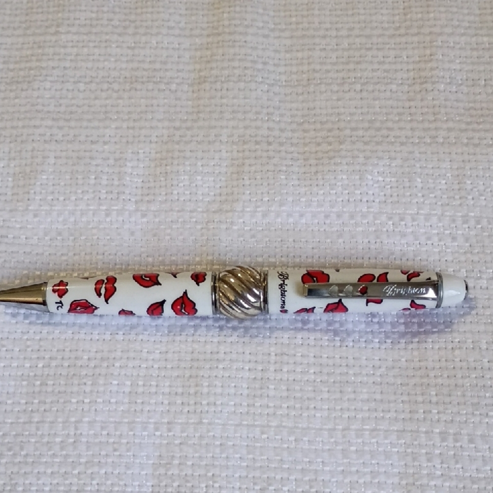 Brighton White and Red Lipstick Pattern Pen